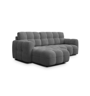 Ecksofa 3-Sitzer links MELLOW, grau
