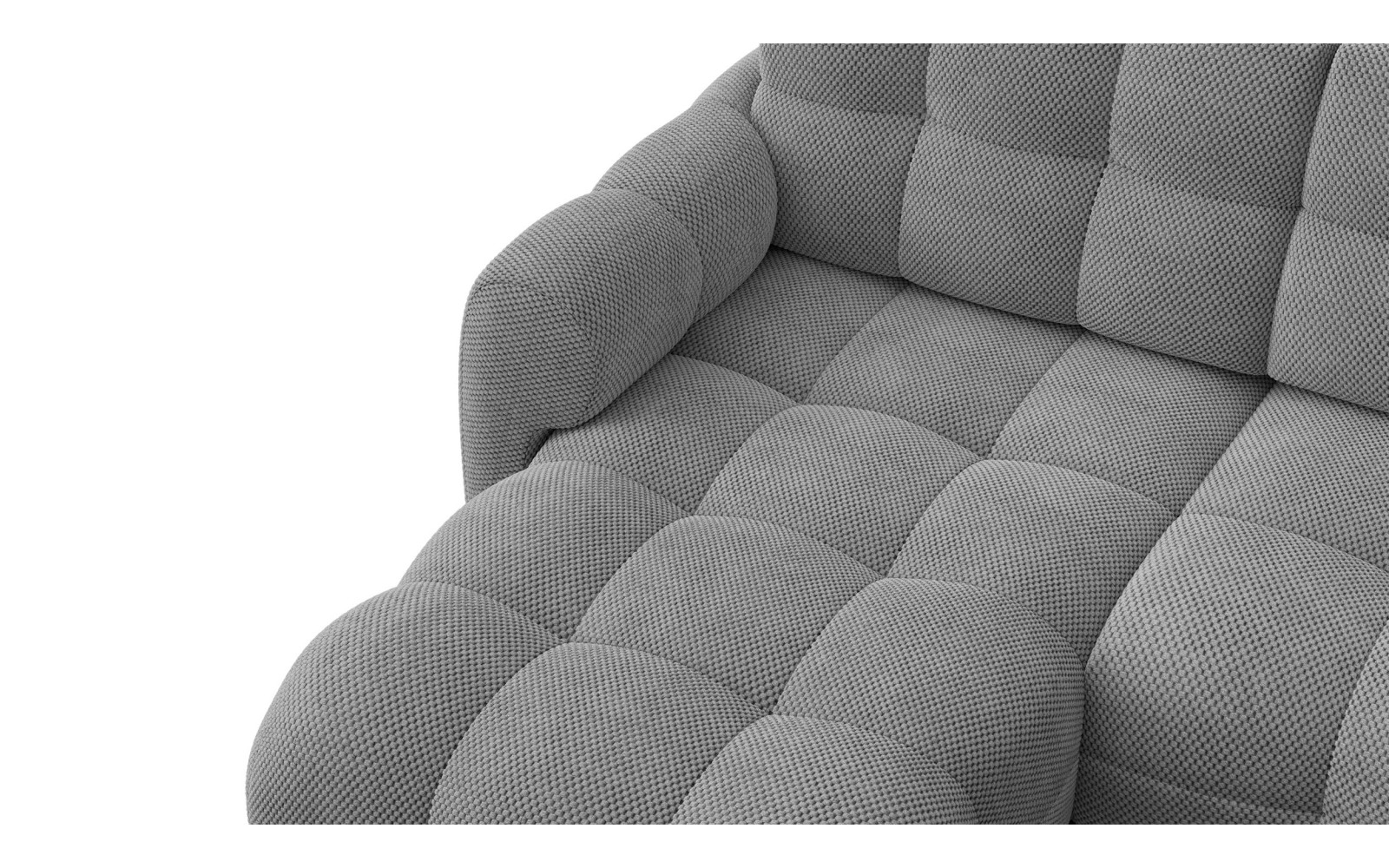Ecksofa 3-Sitzer links MELLOW, grau