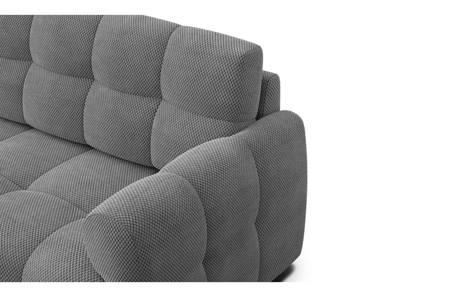 Ecksofa 3-Sitzer links MELLOW, grau