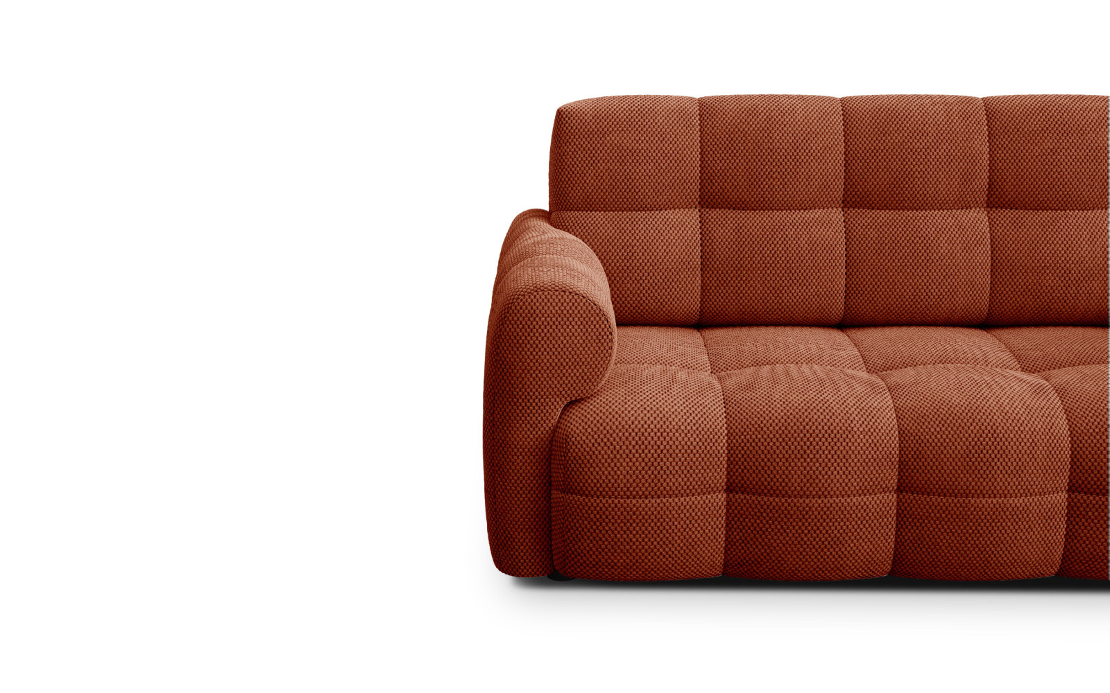 Sofa 2,5-Sitzer MELLOW, dunkelorange