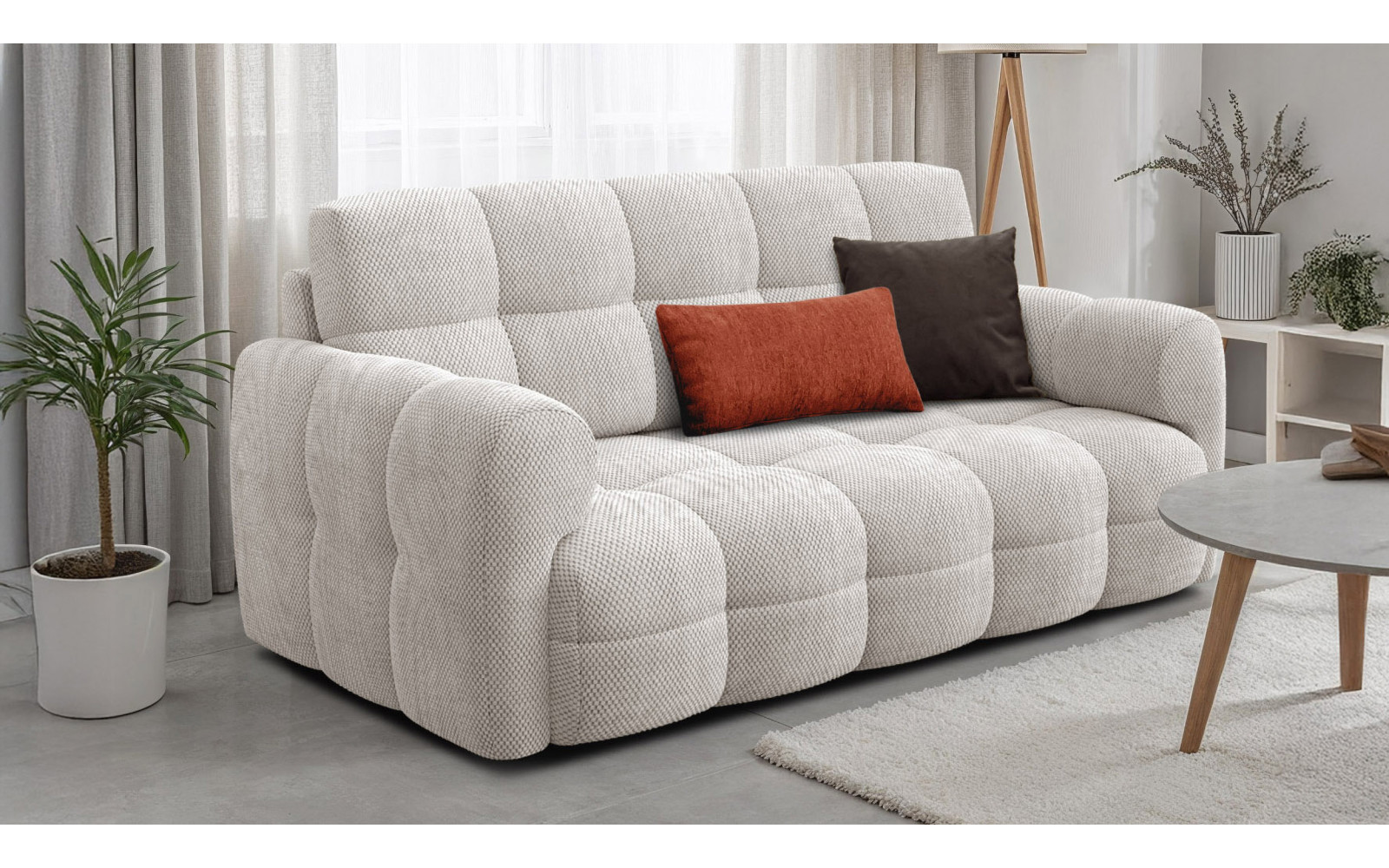 Sofa 2,5-Sitzer MELLOW, creme