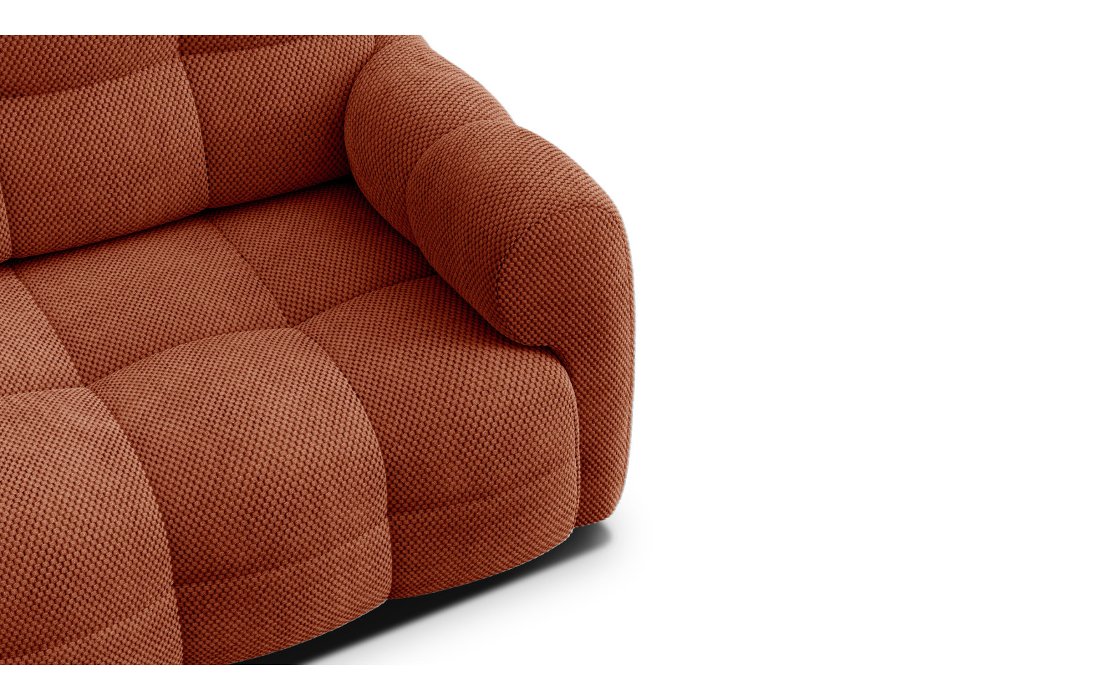 Sofa 2,5-Sitzer MELLOW, dunkelorange