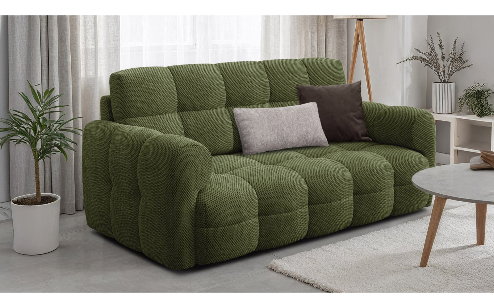 Sofa 2,5-Sitzer MELLOW, olive
