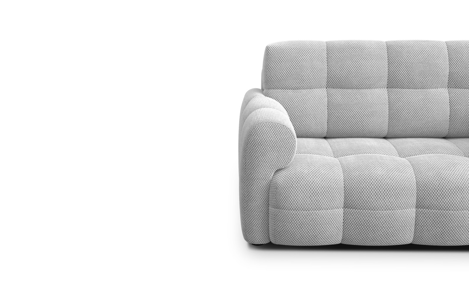 Sofa 2-Sitzer MELLOW, hellgrau