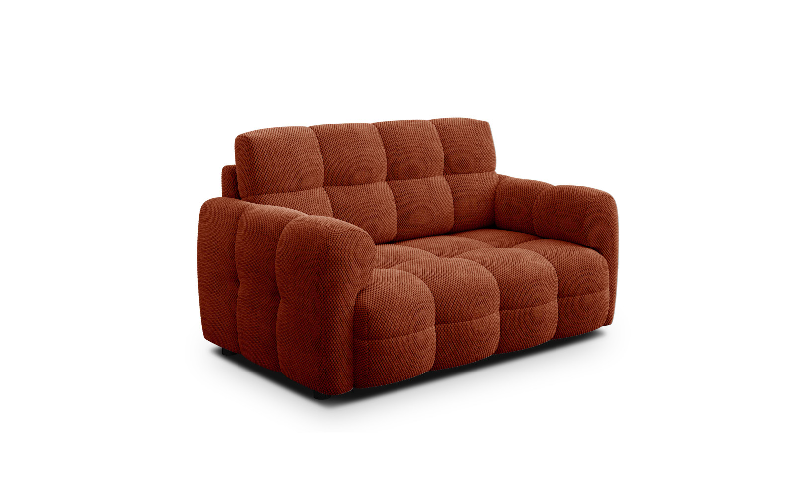 Sofa 2-Sitzer MELLOW, dunkelorange
