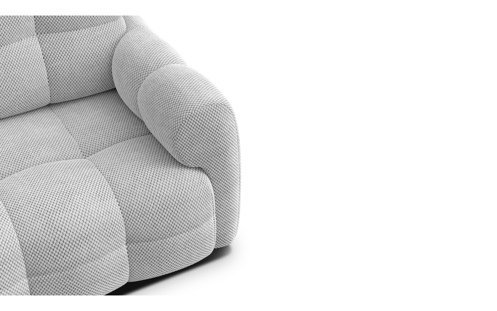 Sofa 2-Sitzer MELLOW, hellgrau