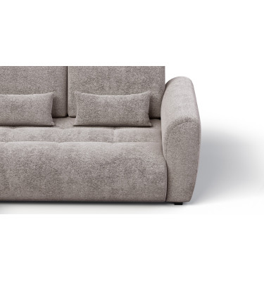 Ecksofa 4-Sitzer links SORENO, dunkelbeige