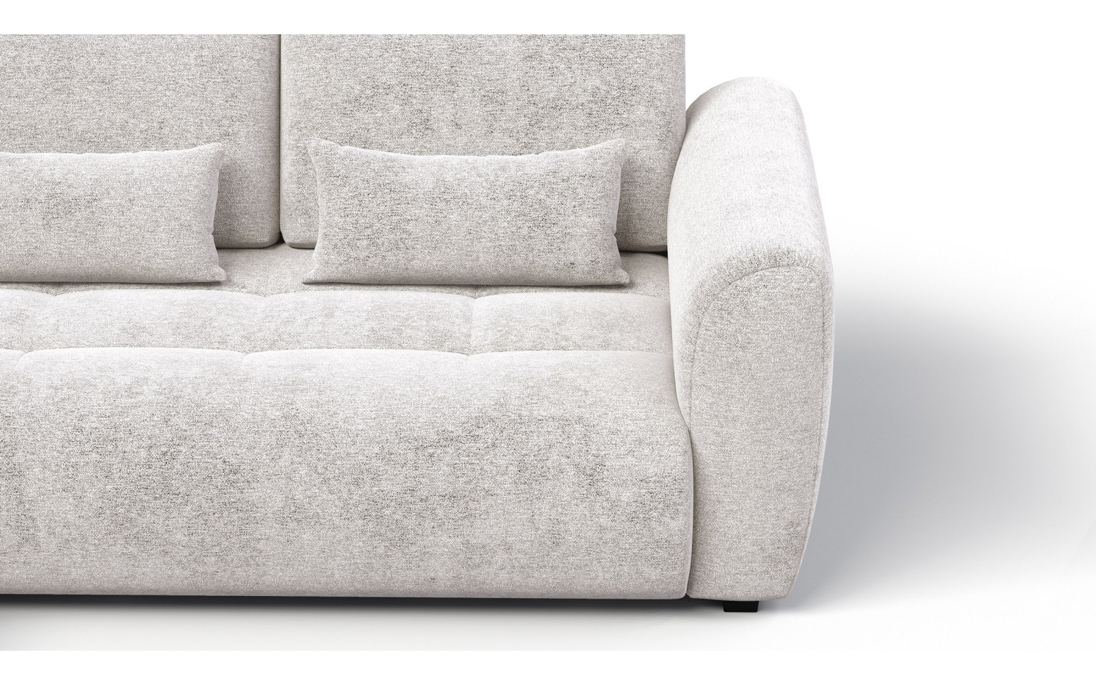 Ecksofa 4-Sitzer links SORENO, ecru