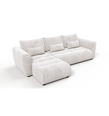 Ecksofa 4-Sitzer links SORENO, ecru