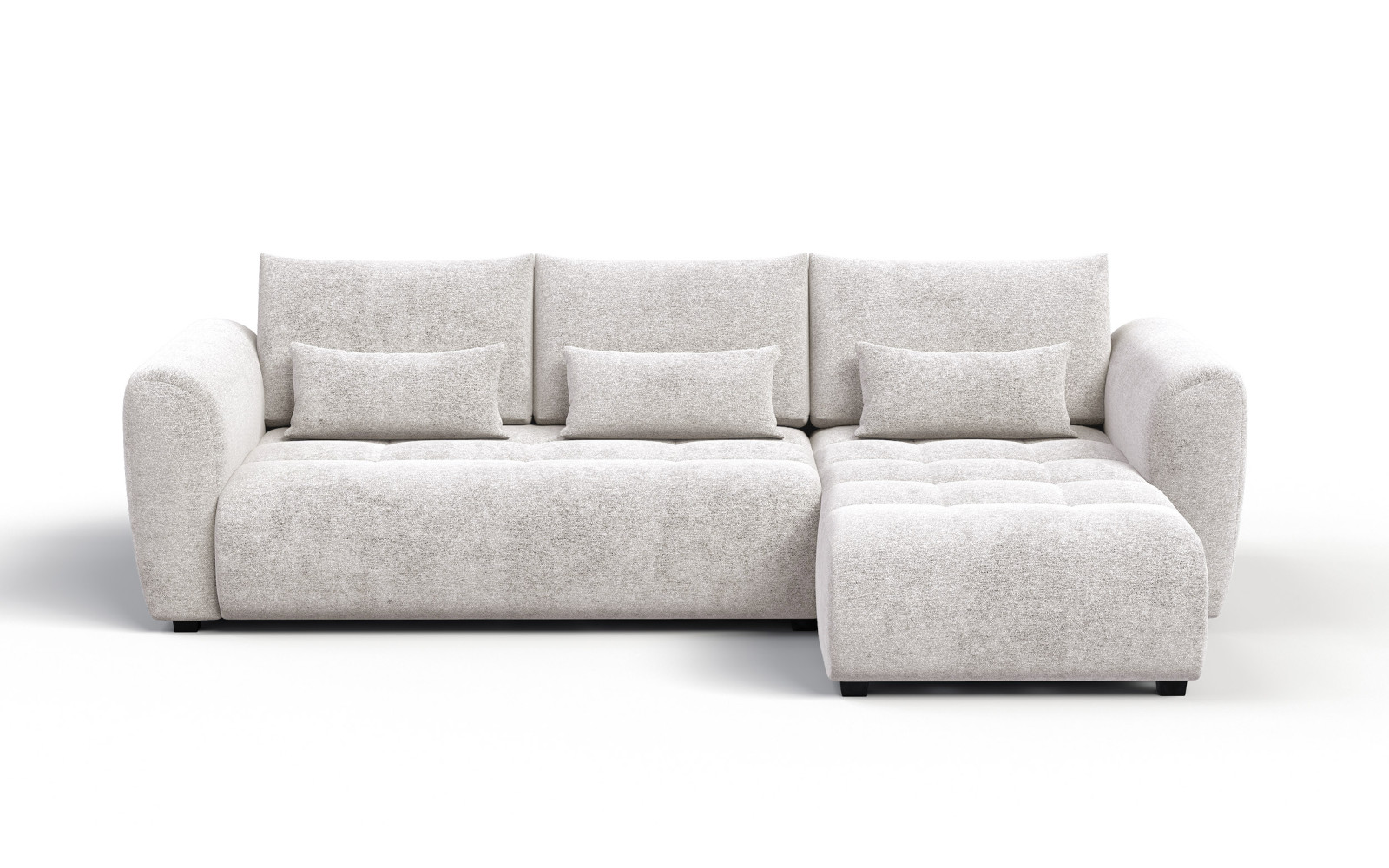 Ecksofa 4-Sitzer rechts SORENO, ecru