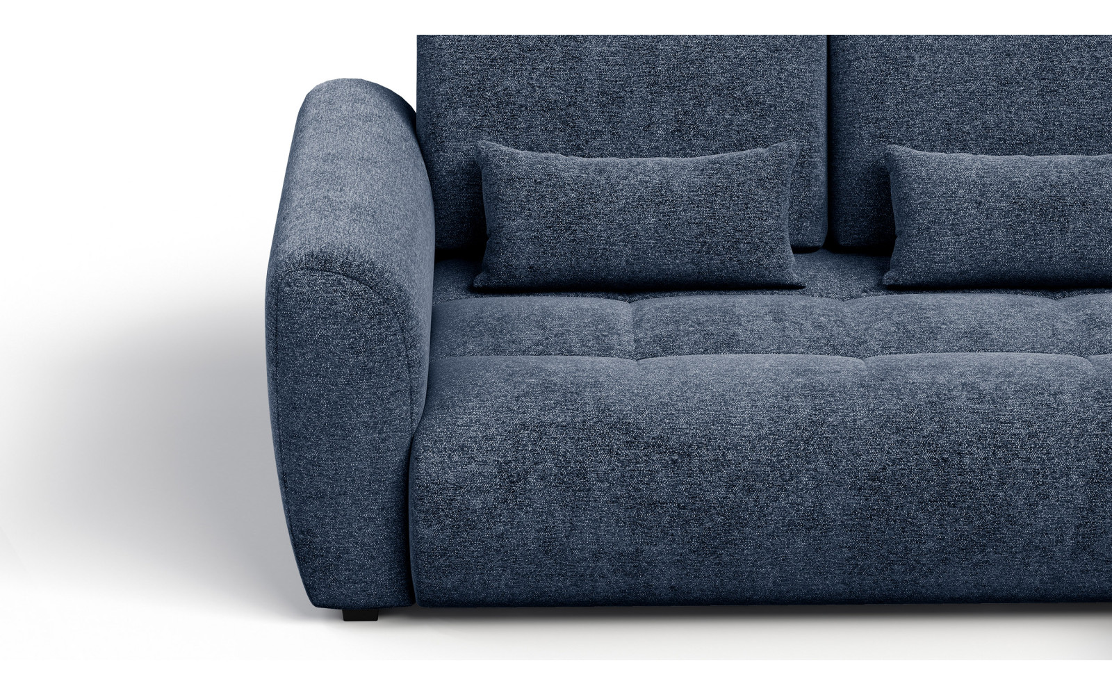 Ecksofa 4-Sitzer rechts SORENO, dunkelblau