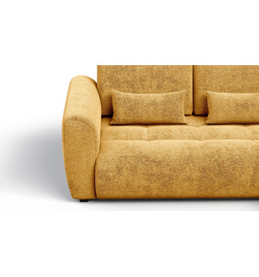 Ecksofa 4-Sitzer rechts SORENO, gelb