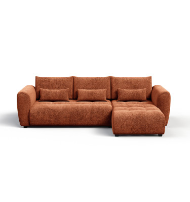 Ecksofa 4-Sitzer rechts SORENO, orange
