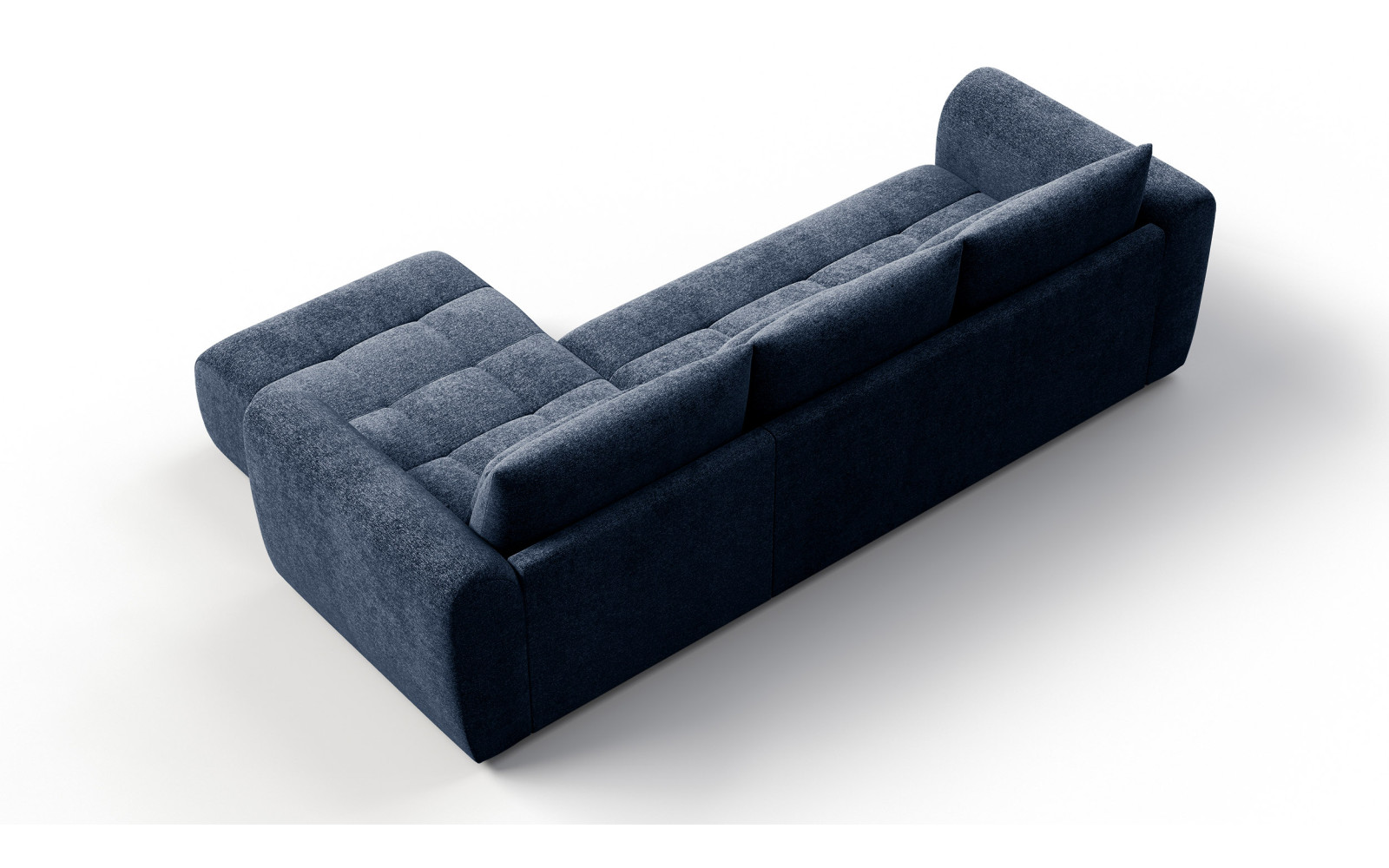 Ecksofa 4-Sitzer rechts SORENO, dunkelblau