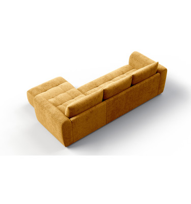 Ecksofa 4-Sitzer rechts SORENO, gelb