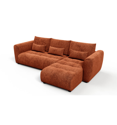 Ecksofa 4-Sitzer rechts SORENO, orange