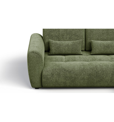 Ecksofa 4-Sitzer rechts SORENO, dunkelgrün