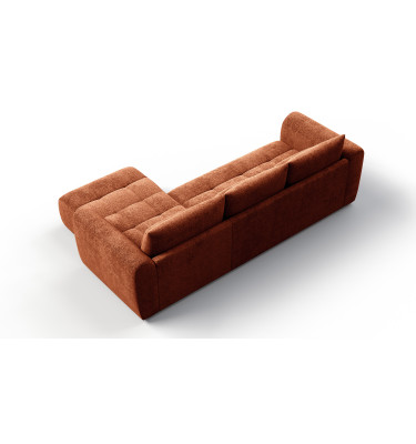 Ecksofa 4-Sitzer rechts SORENO, orange