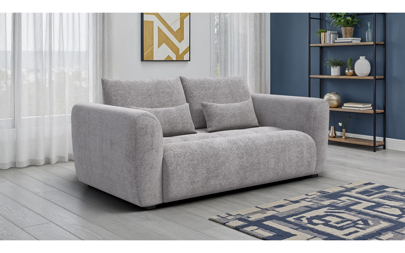 Sofa 3-Sitzer SORENO, platingrau