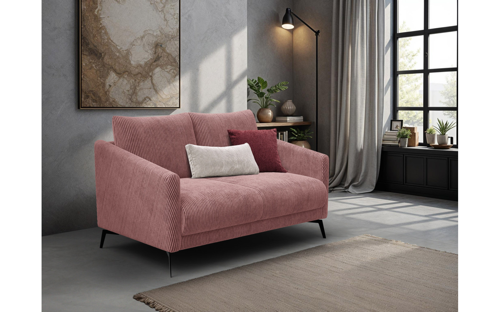 Sofa 2-Sitzer VILT, altrosa