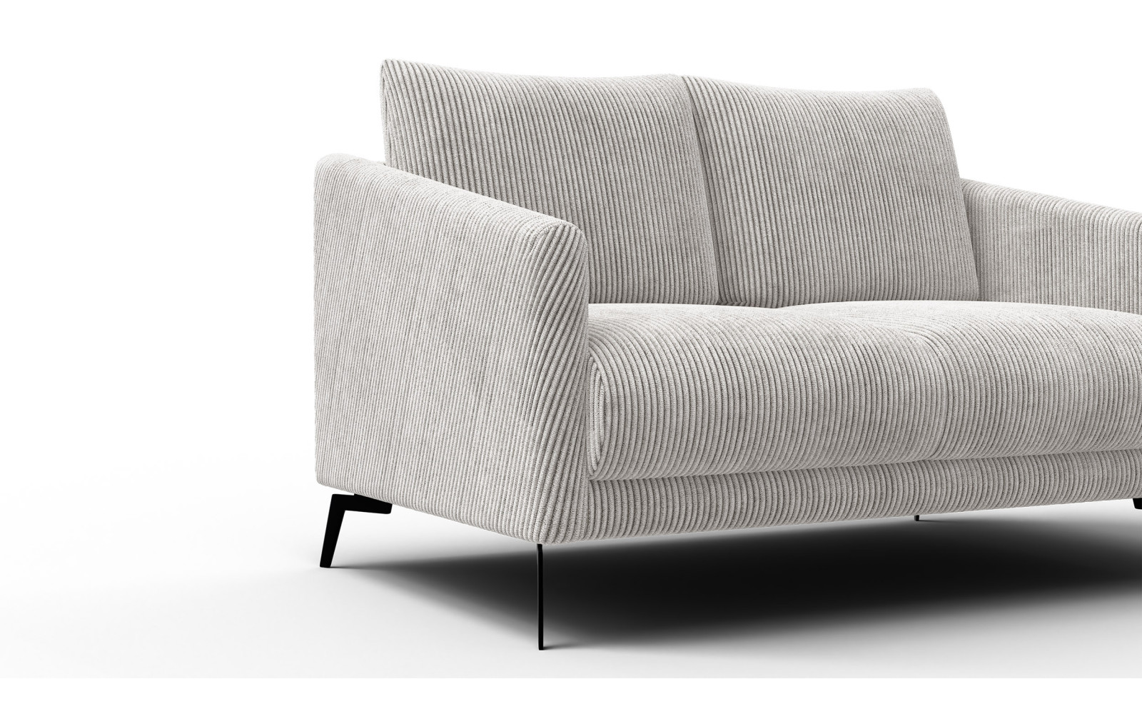 Sofa 2-Sitzer VILT, perlweiß