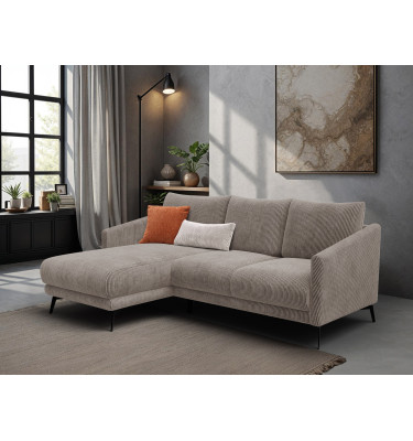 Ecksofa 3-Sitzer links VILT, taupe