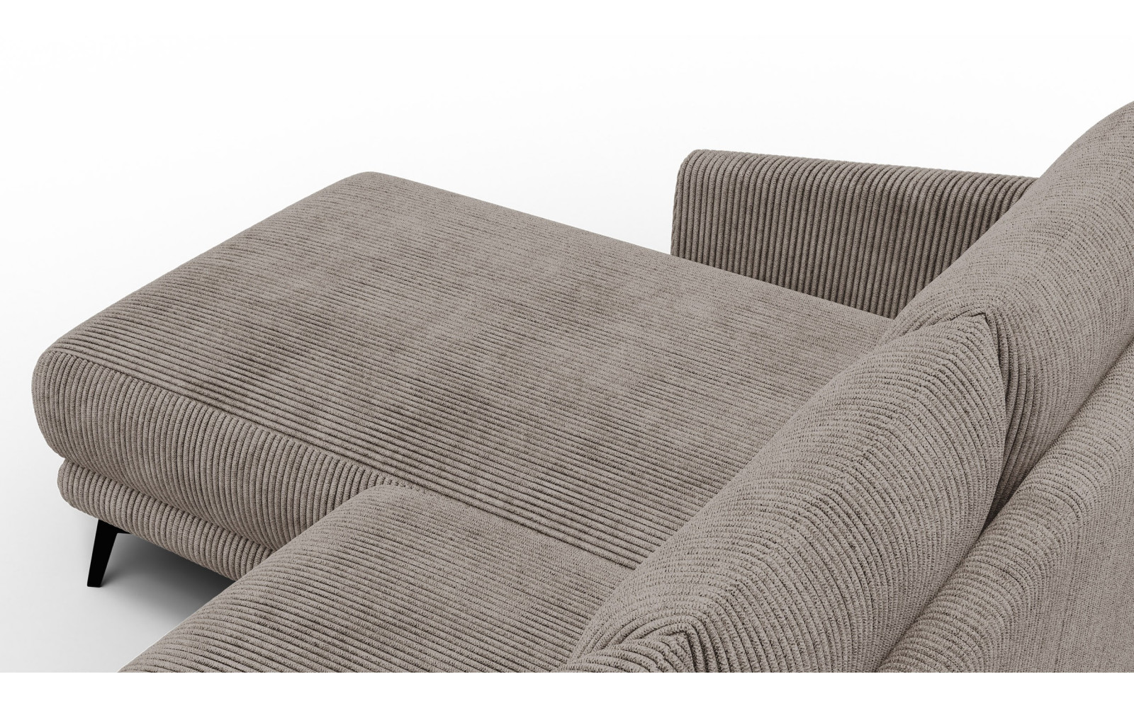 Ecksofa 3-Sitzer links VILT, taupe
