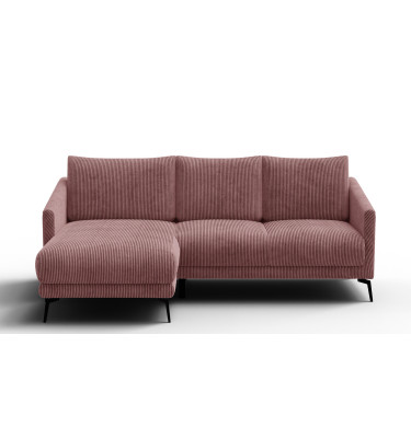 Ecksofa 3-Sitzer links VILT, altrosa