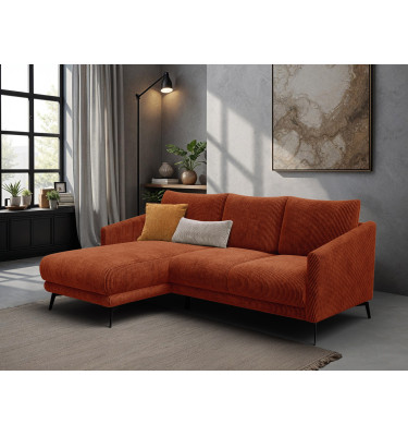 Ecksofa 3-Sitzer links VILT, orange