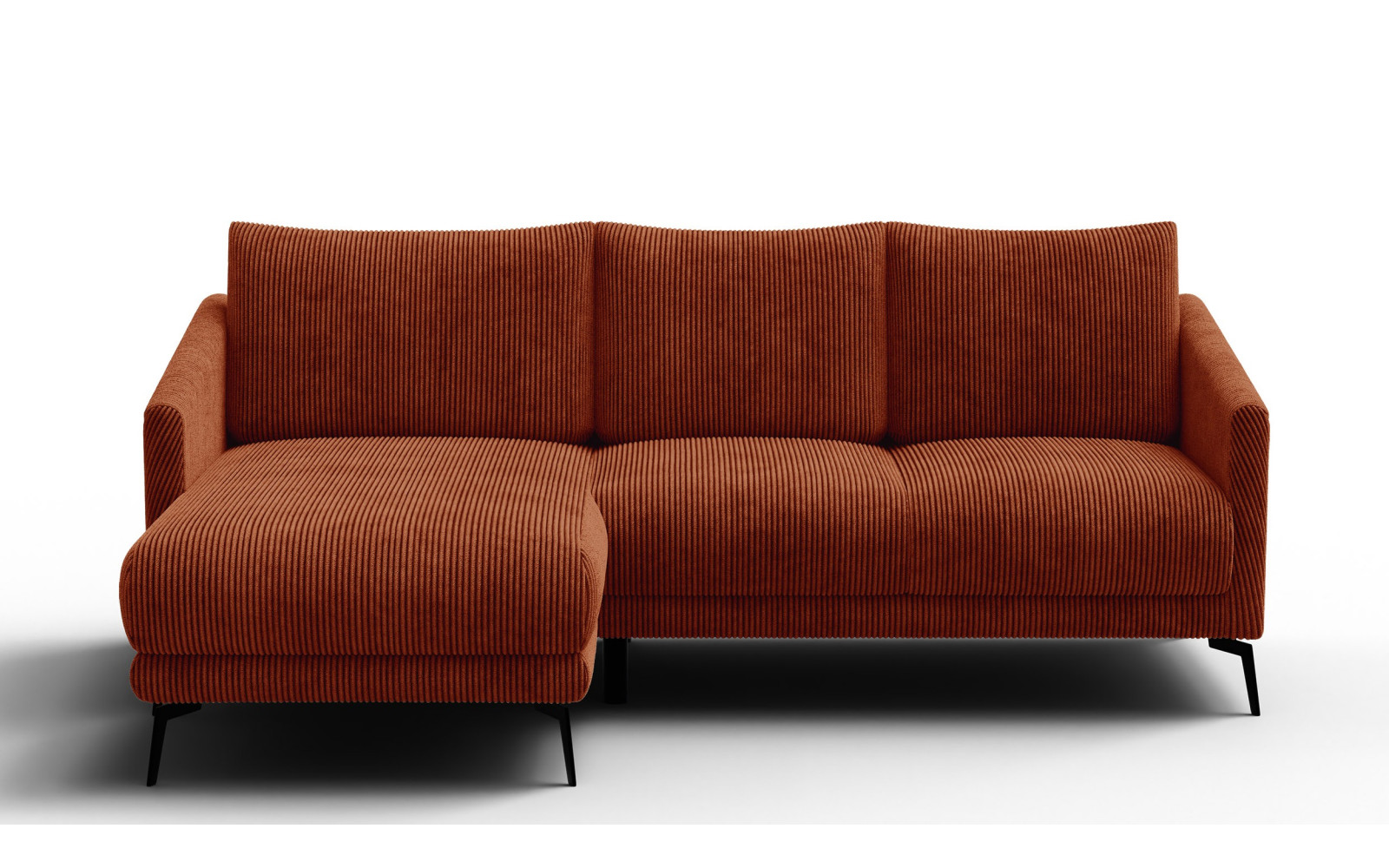 Ecksofa 3-Sitzer links VILT, orange