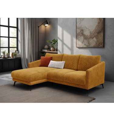 Ecksofa 3-Sitzer links VILT, safran