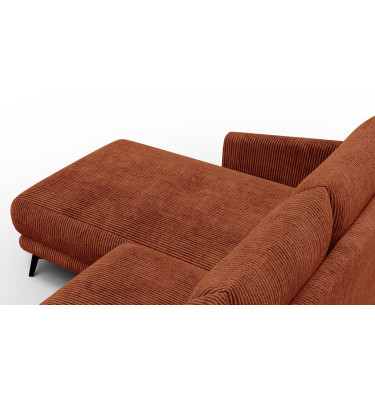 Ecksofa 3-Sitzer links VILT, orange