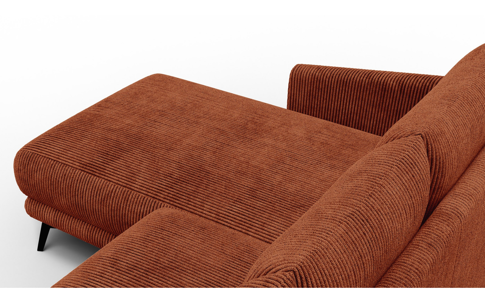 Ecksofa 3-Sitzer links VILT, orange