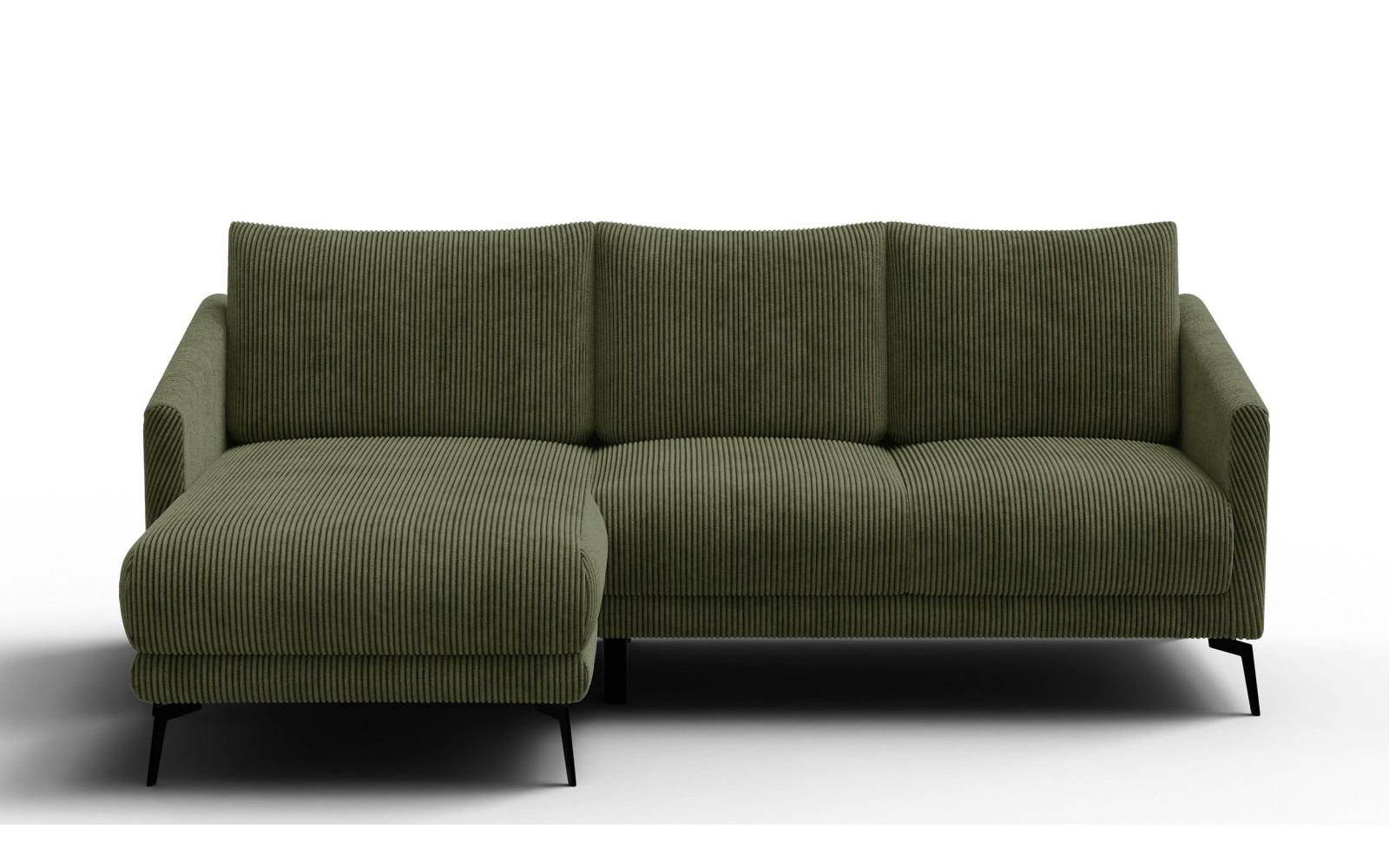 Ecksofa 3-Sitzer links VILT, olive