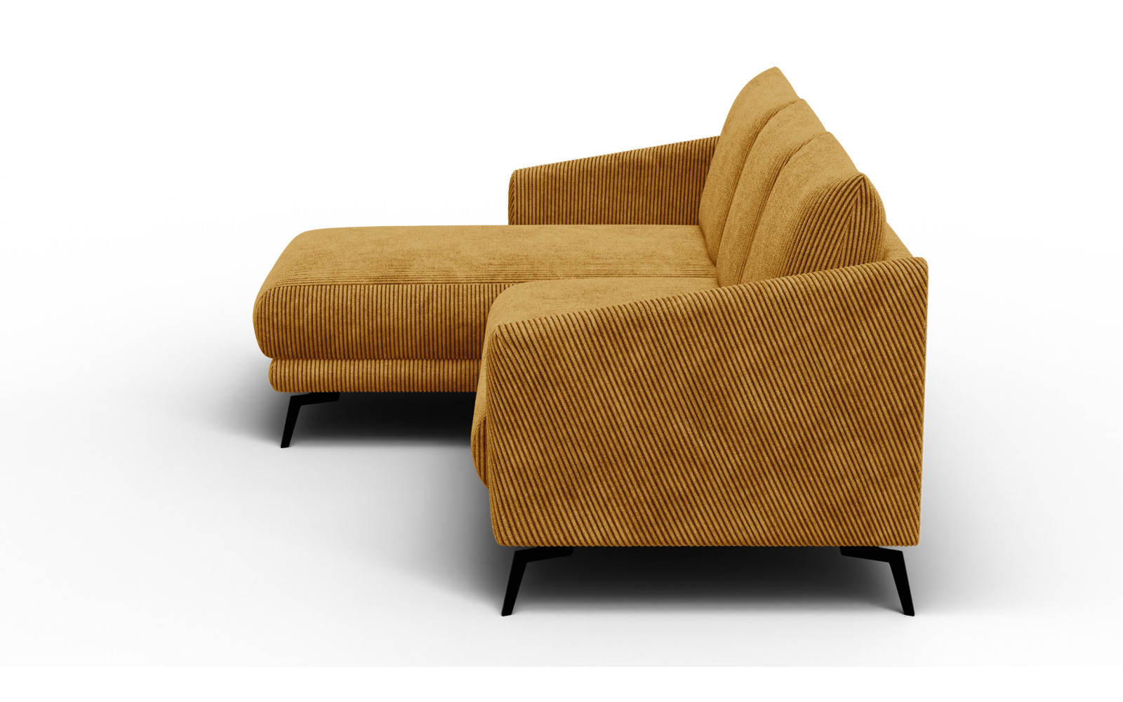 Ecksofa 3-Sitzer links VILT, safran