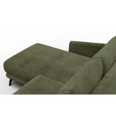 Ecksofa 3-Sitzer links VILT, olive