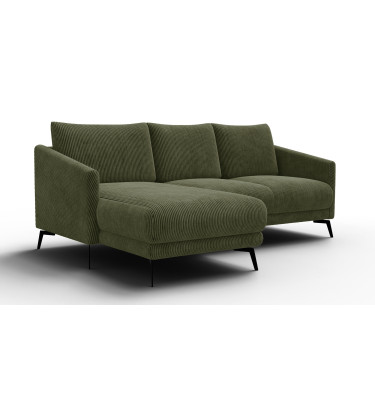 Ecksofa 3-Sitzer links VILT, olive