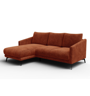 Ecksofa 3-Sitzer links VILT, orange