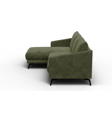 Ecksofa 3-Sitzer links VILT, olive