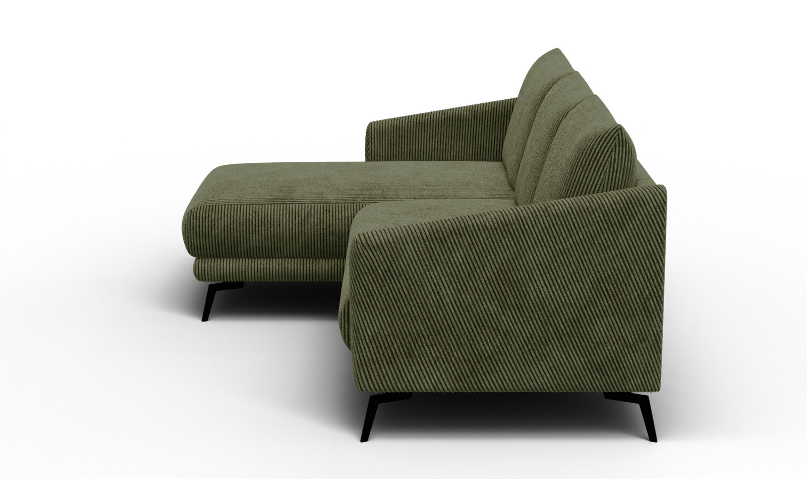 Ecksofa 3-Sitzer links VILT, olive