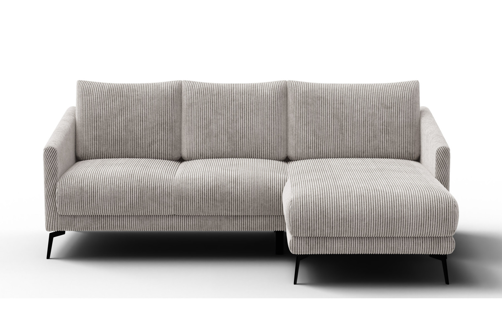 Ecksofa 3-Sitzer rechts VILT, perlweiß