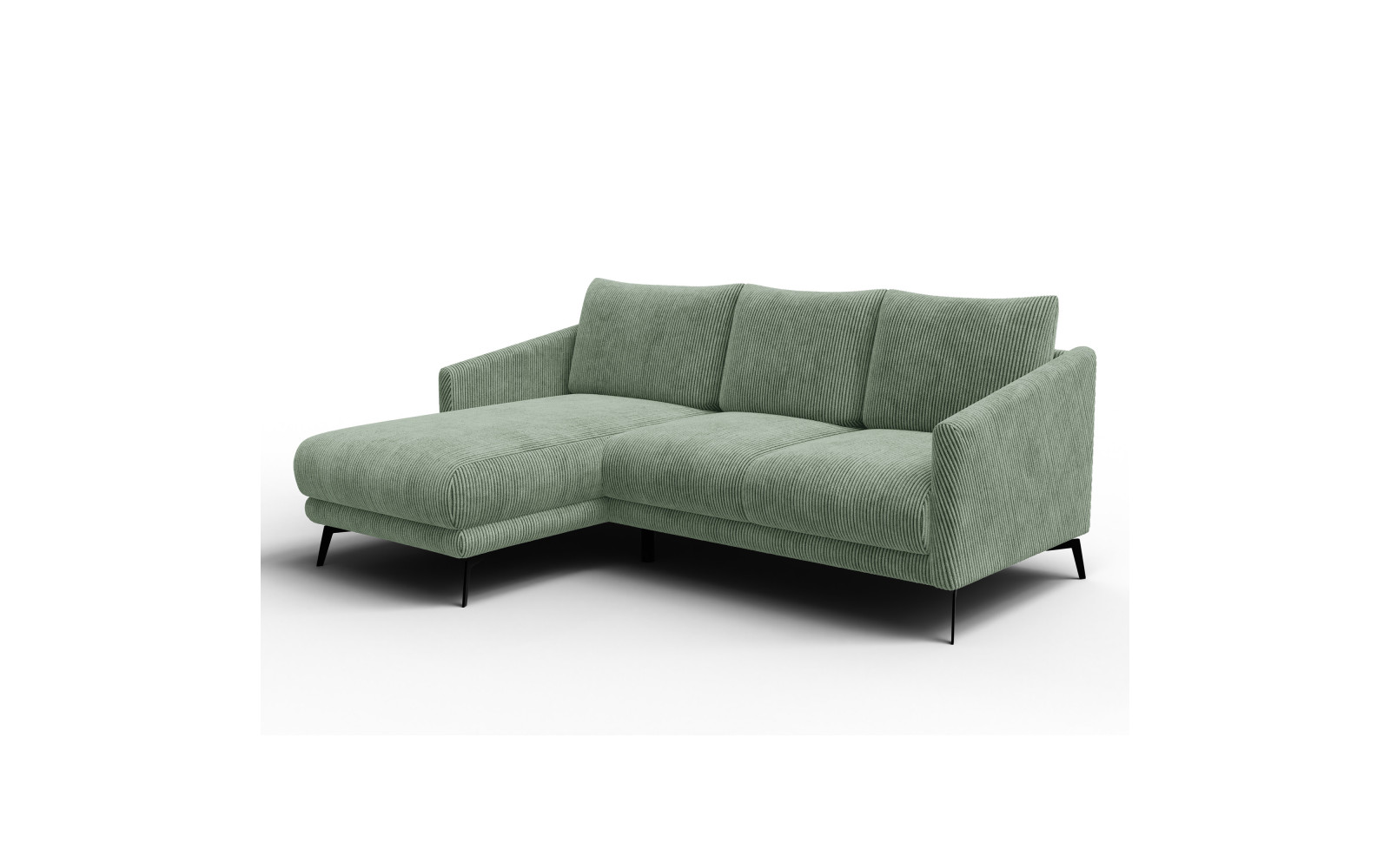 Ecksofa 3-Sitzer links VILT, mint