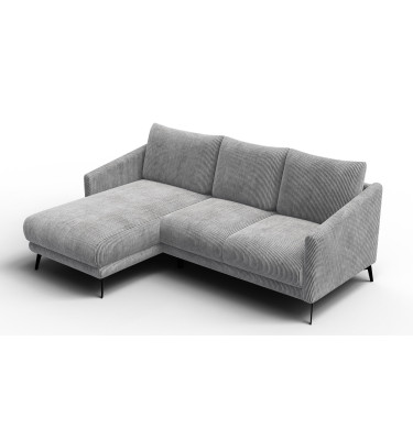 Ecksofa 3-Sitzer links VILT, hellgrau