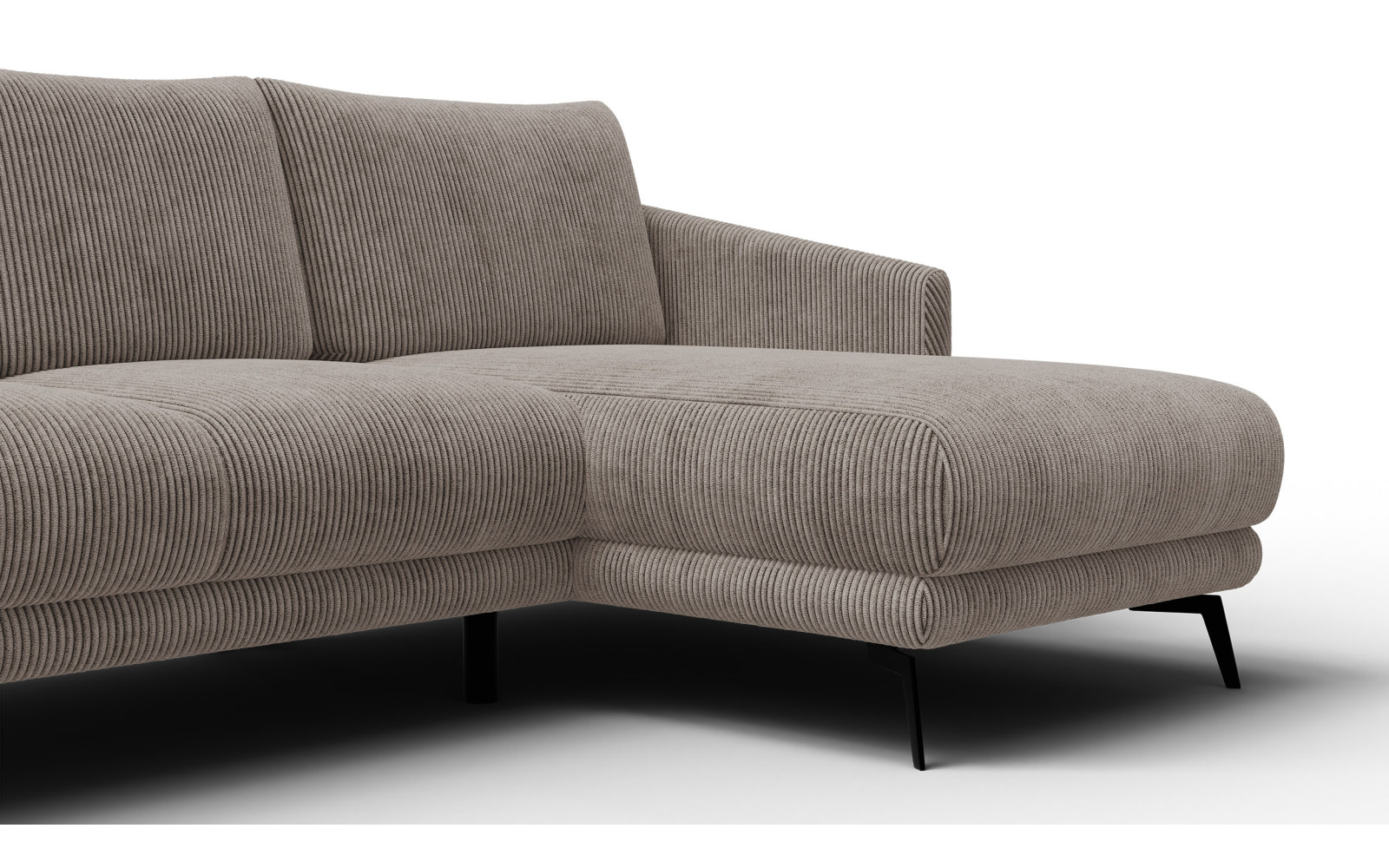 Ecksofa 3-Sitzer rechts VILT, taupe