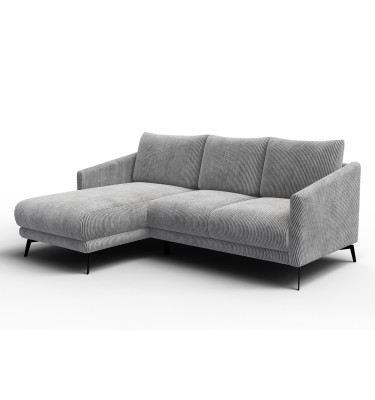 Ecksofa 3-Sitzer links VILT, hellgrau