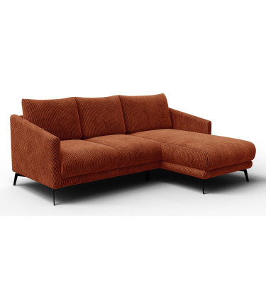 Ecksofa 3-Sitzer rechts VILT, orange