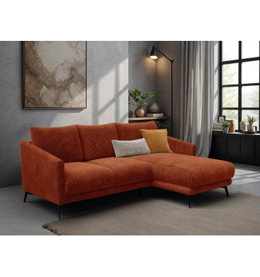 Ecksofa 3-Sitzer rechts VILT, orange