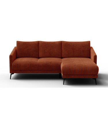 Ecksofa 3-Sitzer rechts VILT, orange
