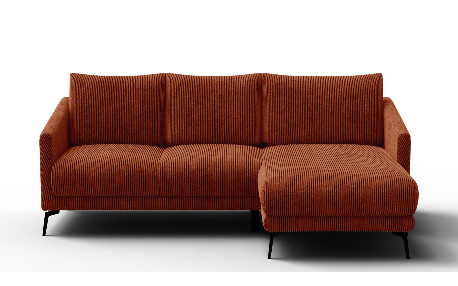 Ecksofa 3-Sitzer rechts VILT, orange