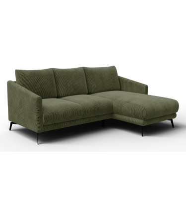 Ecksofa 3-Sitzer rechts VILT, olive